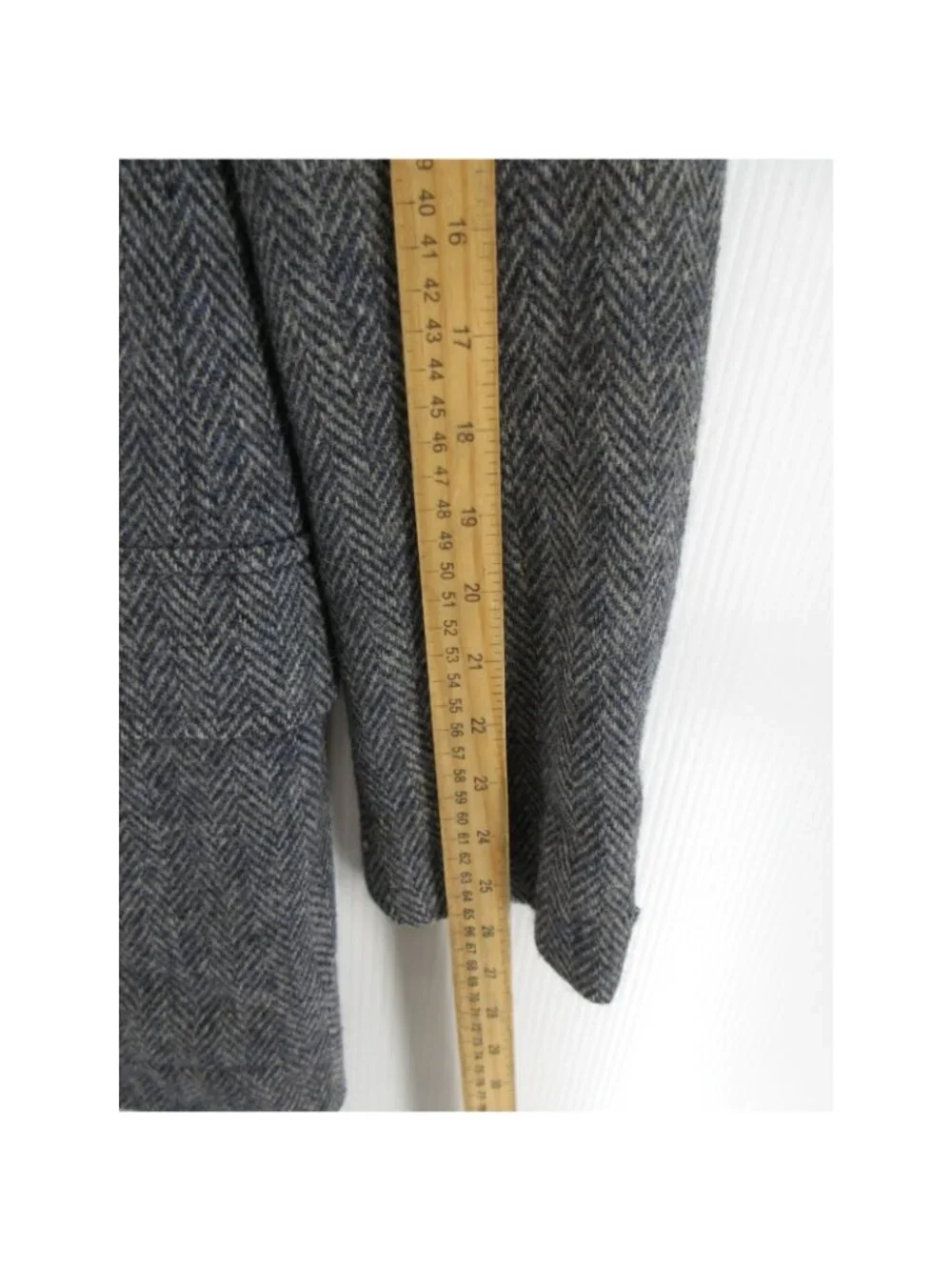 VINTAGE Brooks Brothers Sport Coat 46 L Blazer Wool Tweed Herringbone *